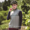 Colete de vento de gilet de bicicleta por equipe feminina